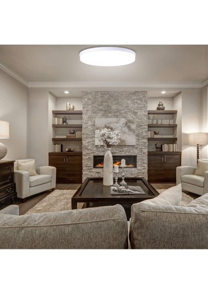 24W Tavan LED Avize 6500K Beyaz Işık, Bahçe, Balkon, Banyo Için Şık Aydınlatma. modelleri