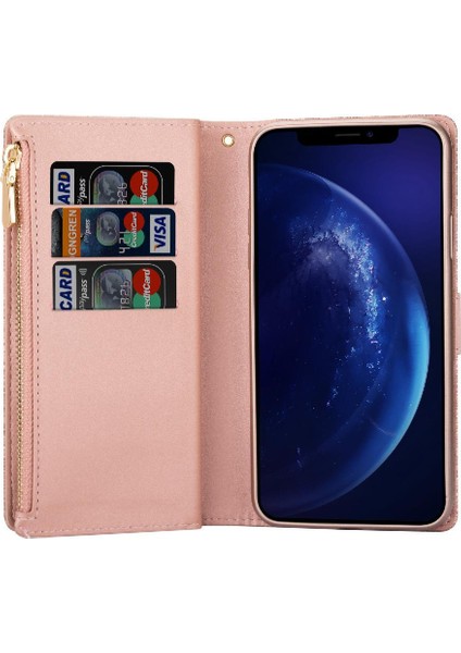 Iphone 7 Için Glitter Cüzdan Kılıf Artı/iphone 8 Artı Cüzdan Durumda Bilek (Yurt Dışından) indirimleri