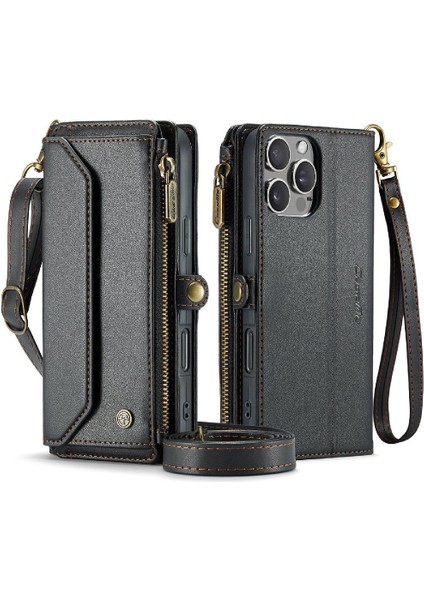 IPhone 16 Için Crossbody Durumda Pro Max Rfıd Engelleme Durumda Cüzdan Kart Tutucu (Yurt Dışından) fırsatları