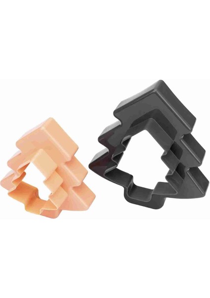 Iki Taraflı Çam Ağacı Kek ve Kurabiye Kalıbı Seti, Gümüş Renk fırsatları