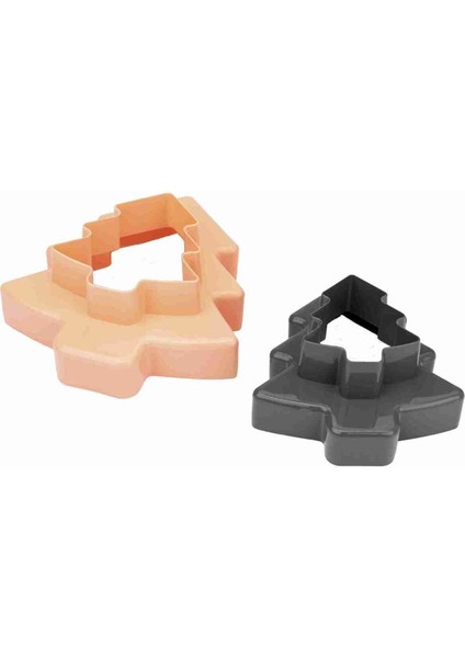 Iki Taraflı Çam Ağacı Kek ve Kurabiye Kalıbı Seti, Gümüş Renk indirimleri