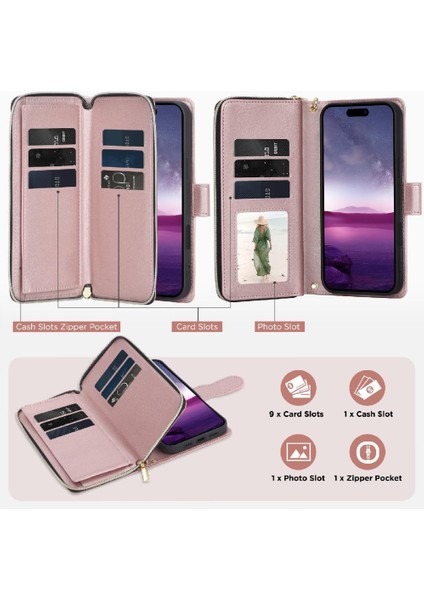 IPhone 7 Için Cüzdan Durumda Artı/iphone 8 Artı Crossbody Kayış Bilek Kayışı 9 (Yurt Dışından) fiyatları