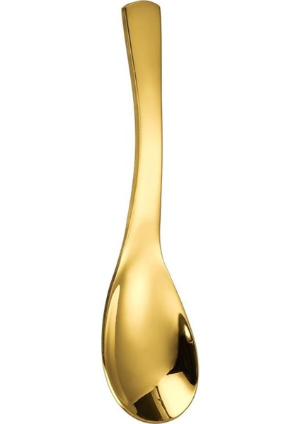14 cm Altın Kaplama Çelik Tatlı ve Kahvaltılık Gevrek Kaşığı