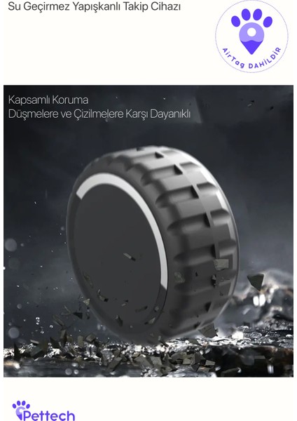 Airtag Uyumlu Takip Cihazı ve Su Geçirmez Yapışkan Kılıf fırsatları