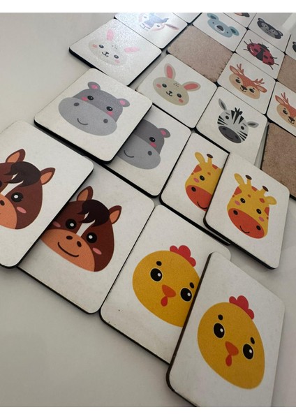 Zeka Kartları Eşleştirme Oyunu Hafıza Kartı Ahşap Eğitici Oyuncak modelleri