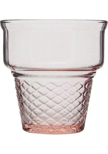 Mini Cornet 3'lü Dondurmalık Takımı Pembe ve Beyaz Renk Seçenekleri