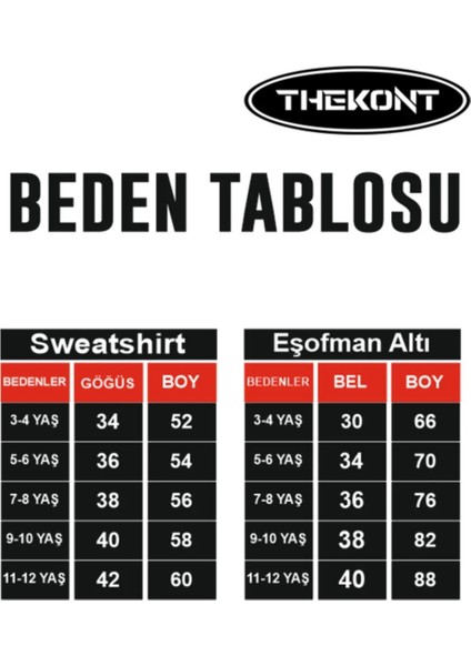 Losangeles Baskılı Pamuklu Kalın Kapüşonlu Çocuk Eşofman Takımı indirimleri