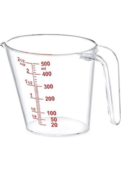 Şeffaf, Kulplu, 500 ml Ölçü Kabı, Pratik ve Kullanışlı Mutfak Gereci fiyatları