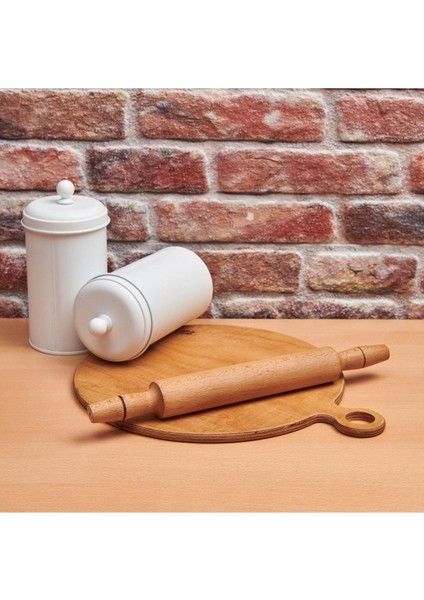 42 cm Ahşap Merdane, Dayanıklı ve Şık Mutfak Gereci