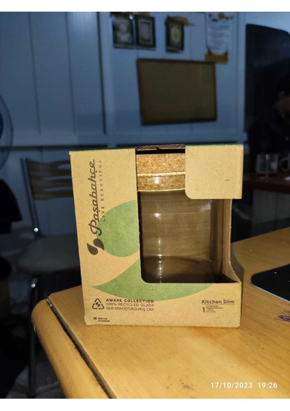 Şık ve Kullanışlı 575CC Bambu Kapaklı Cam Kavanoz, Mutfağınıza Doğa Dokunuşu fiyatları