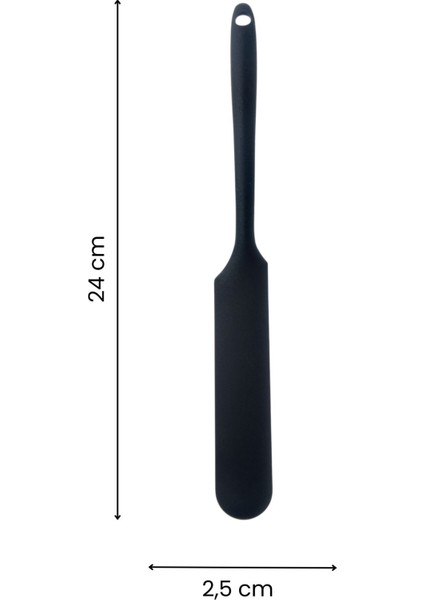 Siyah Sert Silikon Isıya Dayanıklı Krema Spatulası, 1 Adet fiyatları
