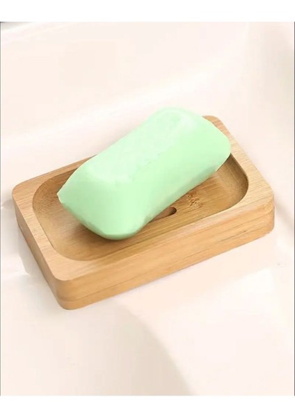 Beyaz Ahşap Bambu Katı El Sabunluğu Kare ve Yuvarlak Tasarım