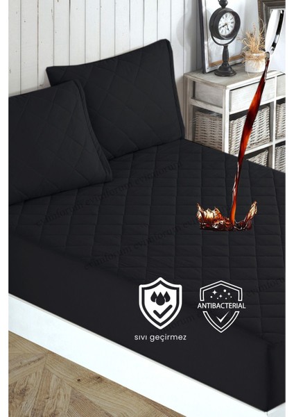 Siyah Kapitone Sıvı Geçirmez Alez, 16 Ebat, Konfor ve Koruma Sağlar indirimleri