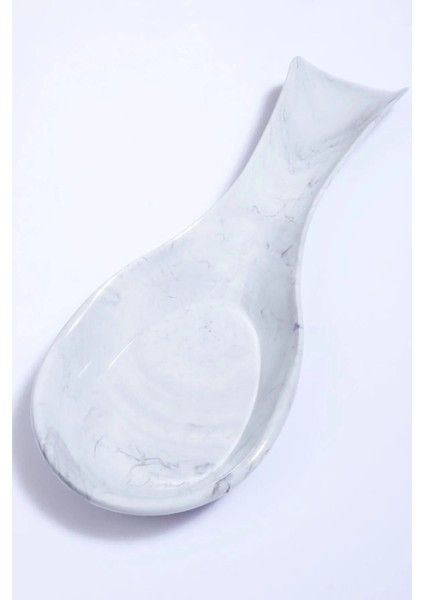 Yatay Tezgah Üstü Mermer Desenli Kaşıklık ve Kepçe Altlığı, Gri