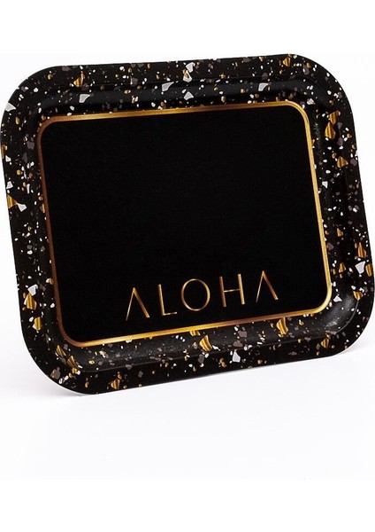 Terrazo Desenli Metal Tepsi, 23X31 Cm, Çay ve Kahve Sunumu Için Mükemmel modelleri