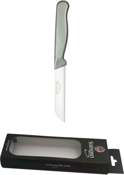 Gri Simli Meyve ve Sebze Bıçağı, 1 Adet, Dayanıklı ve Şık Tasarım