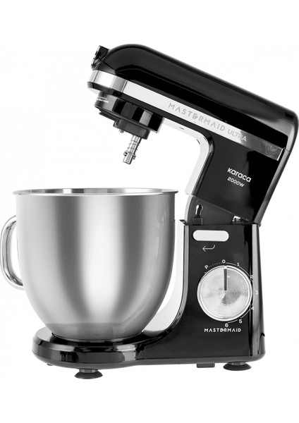 Mastermaid Chef Ultra M2000W Hamur Yoğurma Makinesi Shiny Black 7 L