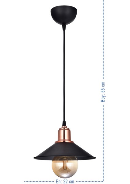 Modern Siyah Tekli Sarkıt Avize, Şık ve Zarif Tasarım ile Estetik Sağlar fiyatları