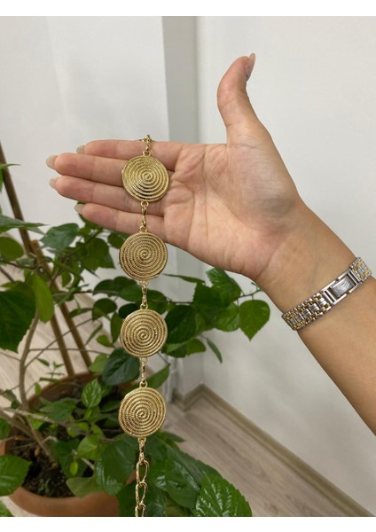 Spiral Desenli Zincir Kemer