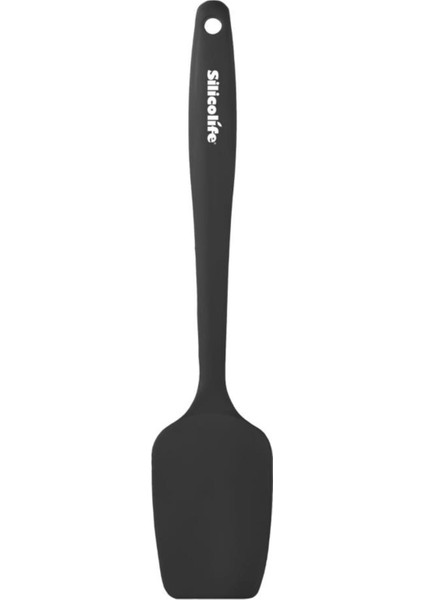 Isıya Dayanıklı, Yapışmaz Silikon Spatula ve Kaşık 2'li Set, Büyük ve Şık Siyah Renk fırsatları