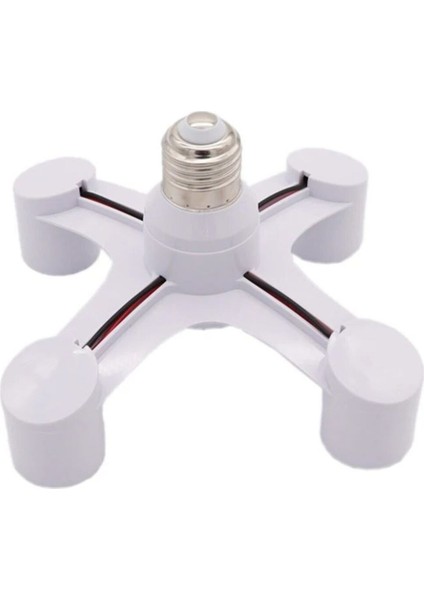 Duy Çoklayıcı 4'lü Ampül Duy Beyaz Renk ve Dayanıklı Plastik Yapı modelleri