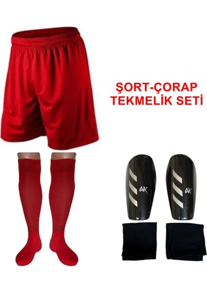 Lüx Futbol Şort Çorap Tekmelik Seti