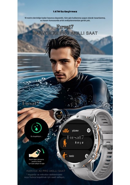 Watch X2 Pro Akıllı Saat Iphone ve Android Tüm Telefonlara Uyumlu 100 Şarj Süreli Akıllı Saat fiyatları