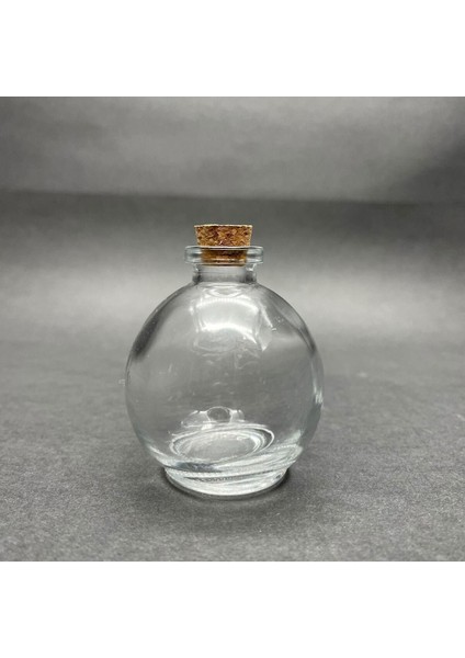 50 cc Cam Top Şişe Mantar Tıpalı - 50 ml Balon Şişe - Top Şeklinde Yuvarlak Cam Şişe ( 5 Adet) fırsatları