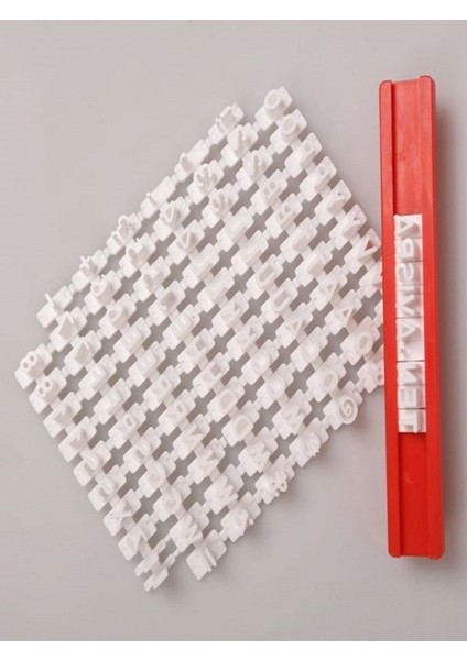 Kurabiye ve Şeker Hamuru Yazı Kaşesi, Türkçe Karakterlerle, Kolay Kullanım