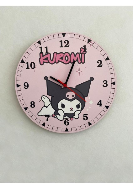 Kuromi Pembe Duvar Saati