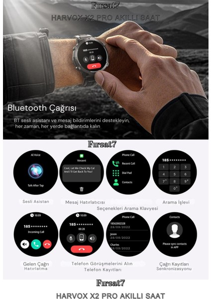 Watch X2 Pro Akıllı Saat Iphone ve Android Tüm Telefonlara Uyumlu 100 Şarj Süreli Akıllı Saat indirimleri