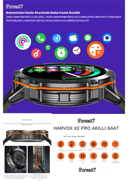 Watch X2 Pro Akıllı Saat Iphone ve Android Tüm Telefonlara Uyumlu 100 Şarj Süreli Akıllı Saat