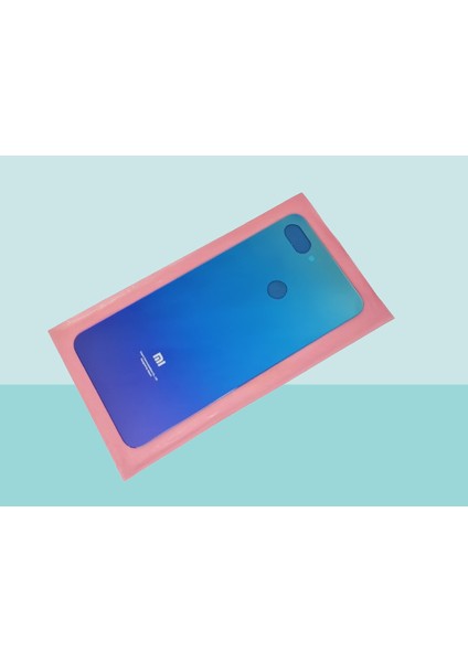 - Xiaomi Mi 8 Lite Arka Kapak Batarya Kapağı - Mavi