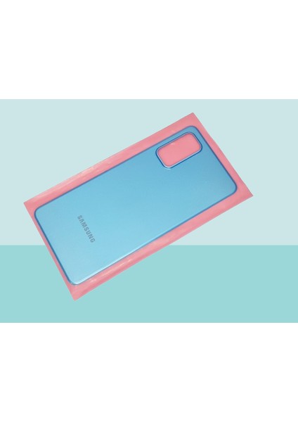 - Samsung Galaxy M52 Arka Kapak Batarya Kapağı - Mavi