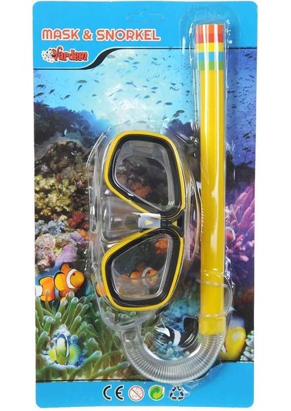 Renkli Yetişkin Maske ve Şnorkel Seti, Su Altı Keşifleri Için Eğlenceli ve Konforlu