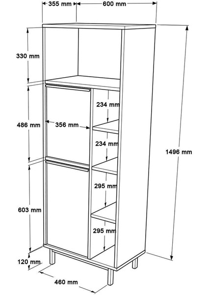 Bohem Ofis Klasör Dolabı Kitaplık 2 Kapaklı Metal Ayaklı Sepet BOH10B-S indirimleri