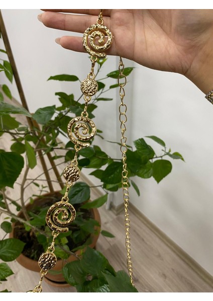 Dönüş Desen Zincir Kemer