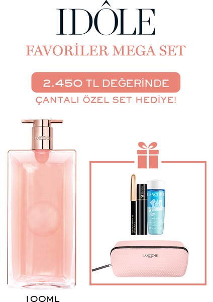 Idôle 100ML Büyük Boy Parfüm & Göz Makyajı Favoriler Mega Set 7829999999203