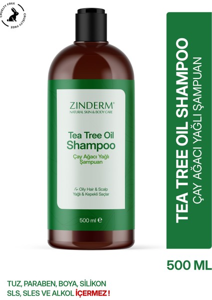 Çay Ağacı Şampuanı - Arındırıcı ve Dengeleyici Tuzsuz Çay Ağacı Yağlı Şampuan (2 Adet x 500 Ml)N modelleri