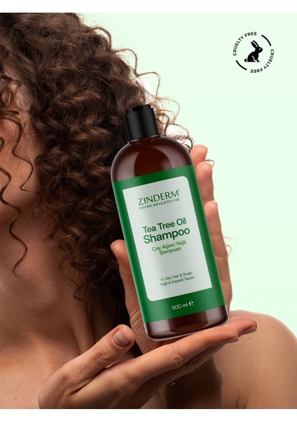 Çay Ağacı Şampuanı - Arındırıcı ve Dengeleyici Tuzsuz Çay Ağacı Yağlı Şampuan (2 Adet x 500 Ml)N indirimleri