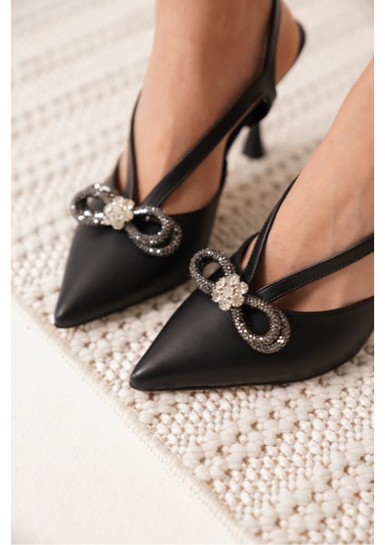 Wines Kadın Siyah Topuklu Ayakkabı indirimleri