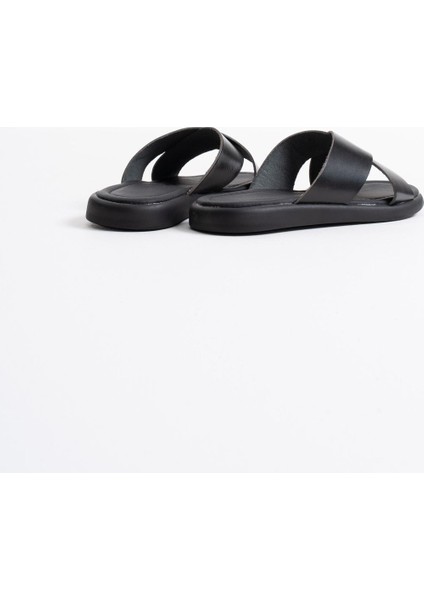 Weasley Siyah Hakiki Deri Terlik modelleri