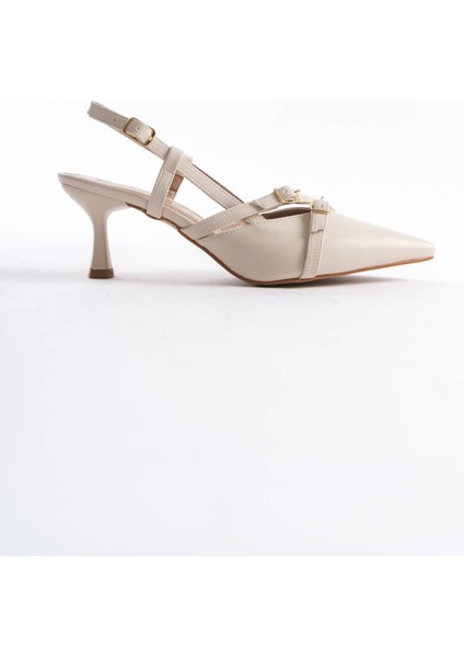 Perla Kadın Bej Topuklu Ayakkabı fiyatları