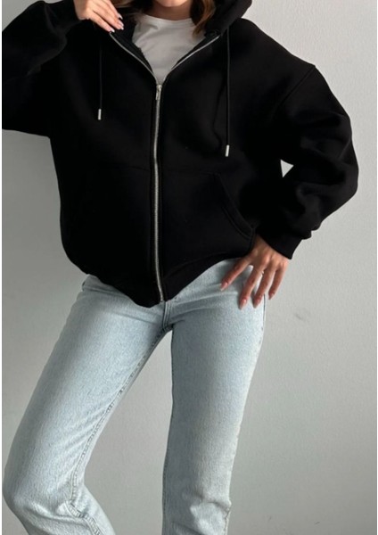 W0008672 Bsm Oversize Kapşonlu Hırka fiyatları