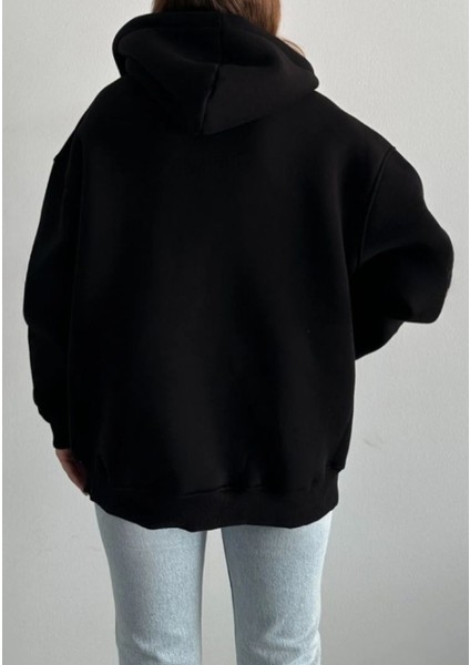 W0008672 Bsm Oversize Kapşonlu Hırka modelleri