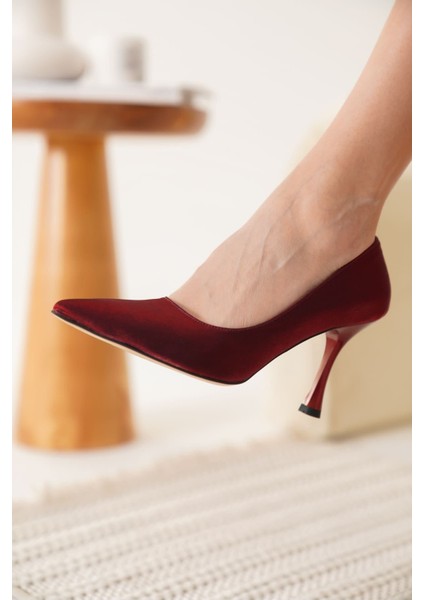 Angela Kadın Kırmızı Topuklu Ayakkabı fırsatları