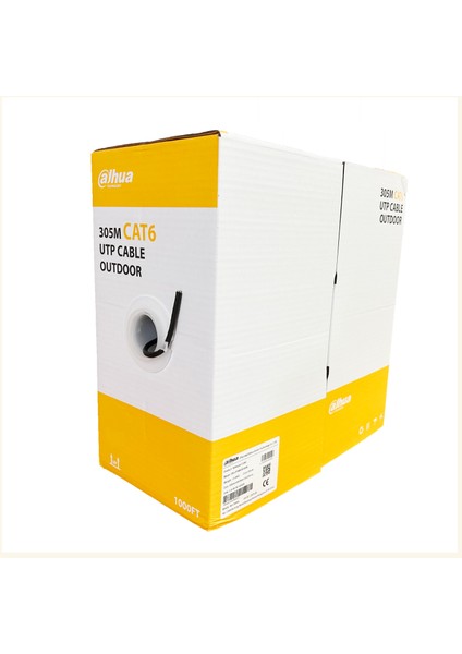 DH-PFM920-6UN Cat6 Halojen Free Dış Mekan 305 Metre %100 Bakır Siyah Renk