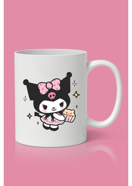 3'lü Kuromi Baskılı Kupa Seti, Şık ve Renkli Tasarım, Ideal Hediye Seçeneği