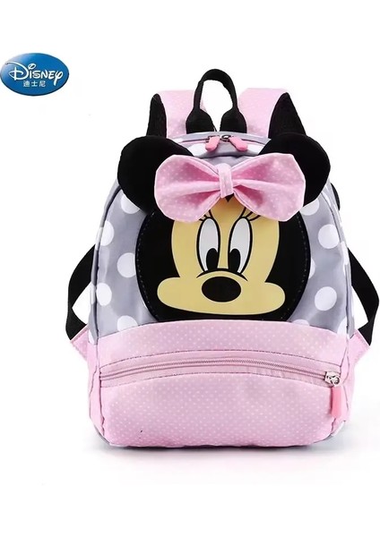 Dikiş Mickey Mouse Cartoon Moda Sırt Çantası Kadınlar Minnie Canvas Okul Çantası Moda Büyük Kapasite Sırt Çantası Renk: A3 27X23X8CM (Yurt Dışından)