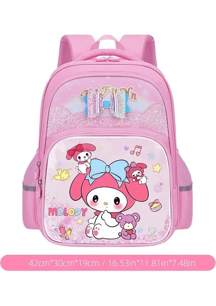 Sanrio Kuromi Mymelody Su Geçirmez Sırt Çantası, Sevimli Karikatür Büyük Kapasiteli Okul Çantası, Şık Gündelik Gündelik, Çoklu Cepler Renk: Mymelody-B (Yurt Dışından)